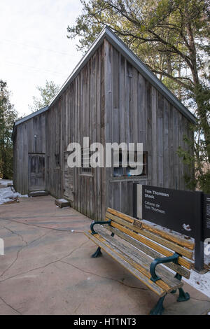 Tom Thompson Hütte bei McMichael kanadische Kunst-Sammlung-Ingo Ontario Canada. Stockfoto