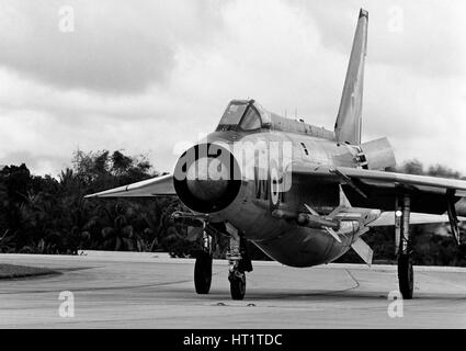 English Electric Lightning F6 Kämpfer/Abfangjäger. an RAF Tengah, Singapur Stockfoto