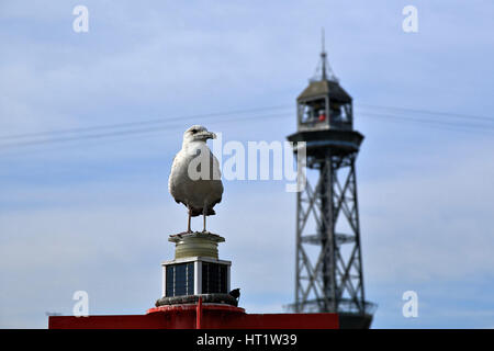 Port Vell in Barcelona, Spanien Stockfoto