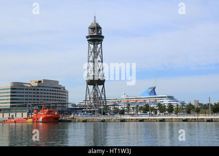 Port Vell in Barcelona, Spanien Stockfoto