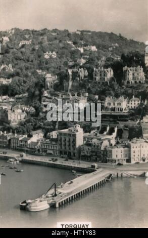 Luftaufnahme von Torquay, 1939. Künstler: unbekannt Stockfoto