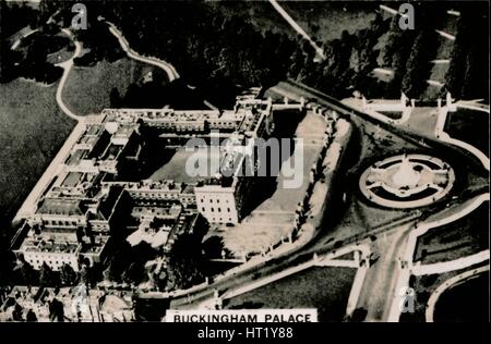 Luftaufnahme des Buckingham Palace, 1939. Künstler: unbekannt Stockfoto