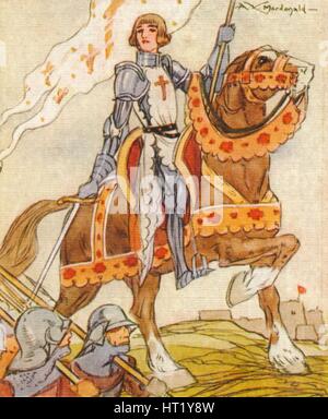 Joan of Arc, (c1412-1431) 15. Jahrhundert französischen Patrioten und Märtyrer, 1937. Künstler: Alexander K MacDonald Stockfoto