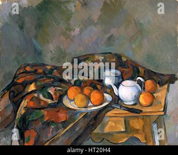 "Stillleben mit einer Teekanne", 1902-06. Künstler: Paul Cezanne. Stockfoto