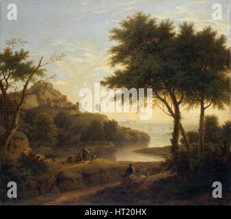 "Landschaft in der Nähe einer Küste Bucht", 1763. Künstler: George Lambert.