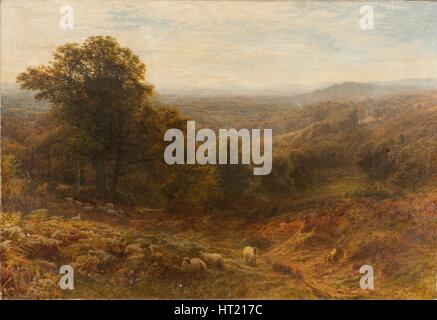 "Noon auf der Surrey Hills", 1853-1893. Künstler: George Vicat Cole. Stockfoto