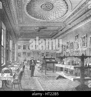 Speisesaal des Garrick Club, 1897. Künstler: unbekannt. Stockfoto