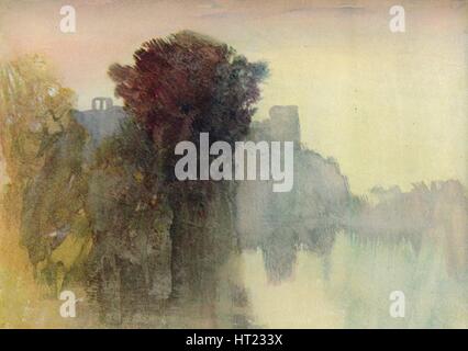 "Barnard Castle", 1909. Künstler: JMW Turner. Stockfoto