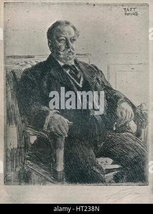 "Präsident Taft', 1911. Künstler: Anders Leonard Zorn. Stockfoto