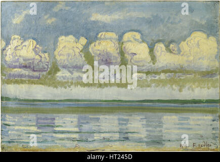 Genfer See mit dem Schweizer Jura, 1909. Künstler: Hodler, Ferdinand (1853-1918) Stockfoto