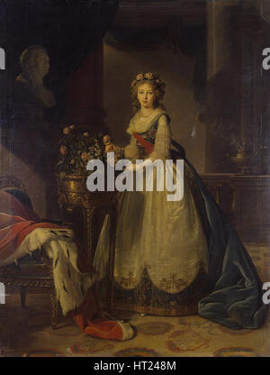 Porträt von Kaiserin Elisabeth Alexeievna, Prinzessin Louise von Baden (1779-1826), 1795. Artist: Vigée-Lebrun, Marie Louise Elisabeth (1755-1842) Stockfoto