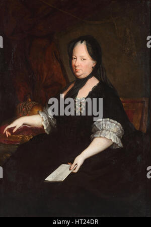 Porträt der Kaiserin Maria Theresia von Österreich (1717-1780) als Witwe, 1772. Künstler: Maron, Anton von (1733-1808) Stockfoto