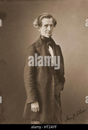 Porträt von Hector Berlioz (1803-1869), c. 1850. Künstler: Pierson, Pierre-Louis (1822-1913) Stockfoto