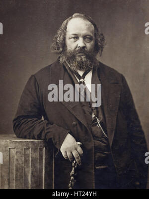 Porträt von Michail Alexandrowitsch Bakunin (1814 – 1876), ca. 1860. Künstler: Nadar, Gaspard-Félix (1820-1910) Stockfoto