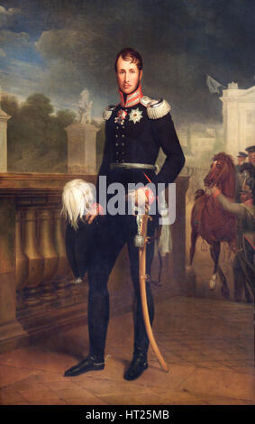 Porträt von König Friedrich Wilhelm III von Preußen, 1818. Künstler: Wilhelm Friedrich Herbig. Stockfoto