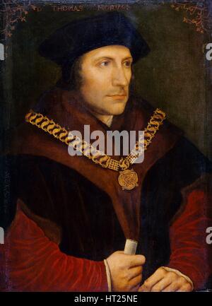 Porträt von Sir Thomas More, c1600. Künstler: unbekannt. Stockfoto