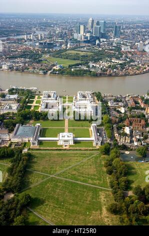 Old Royal Naval College, London, Greenwich, London 2006. Künstler: Historisches England Angestellter Fotograf. Stockfoto