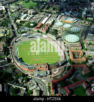 Der Oval Cricket Ground, Kennington, London, 2001. Künstler: Historisches England Angestellter Fotograf. Stockfoto