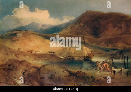 "Cader Idris von Barmouth Sands', c1833. Künstler: John Sell Cotman. Stockfoto