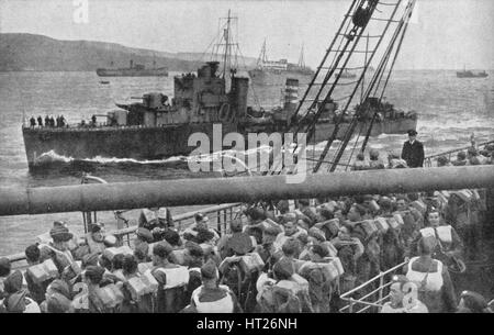 "Britische Truppen landen in Norwegen", 1940, (1940). Künstler: unbekannt. Stockfoto