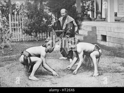 "Japanischer Wrestler Ready for a Go", c1902, (1903). Künstler: unbekannt. Stockfoto