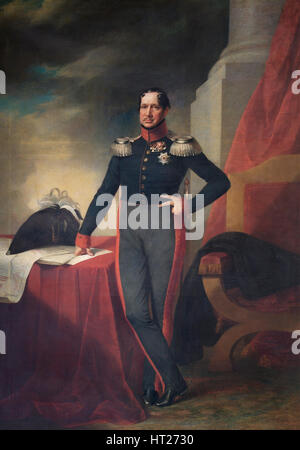 Porträt von König Frederick William III von Preußen, c1830. Künstler: unbekannt. Stockfoto