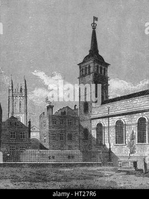 St Peter Kirche, Cornhill, City of London, 1811 (1911). Künstler: George Sidney Shepherd. Stockfoto