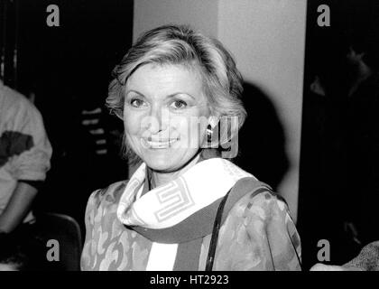 Hannah Gordon, britische Schauspielerin, besucht ein Promi-Event in London, England am 20. März 1990. Stockfoto