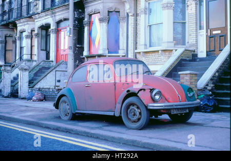 Alten Volkswagen Käfer Banger. Künstler: unbekannt. Stockfoto