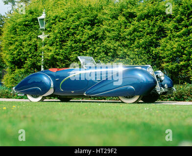 1938 Delahaye 135, Figoni und Falaschi Karosserie. Künstler: unbekannt. Stockfoto