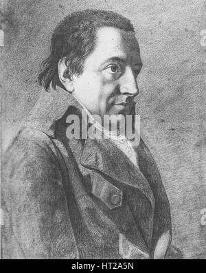 Porträt von Johann Gottlieb Fichte (1762-1814), c. 1800. Künstler: Bury, Friedrich (1763-1823) Stockfoto