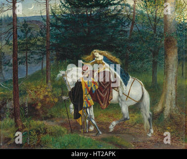 Illustration für La Belle Dame sans Merci von John Keats, 1865. Künstler: Crane, Walter (1845-1915) Stockfoto