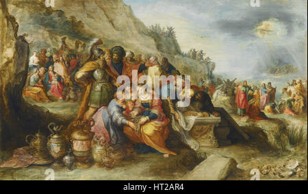 Die Söhne Israel, nach dem Roten Meer überquert, am Grab des Patriarchen Joseph, 1630. Künstler: Frans Francken, der Jüngere (1581-1642) Stockfoto