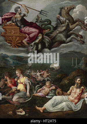 Allegorie des Meeres. Künstler: Stradanus (Straet, van der), Johannes (1523-1605) Stockfoto