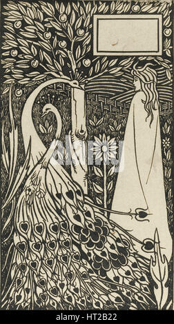 Abbildung: Auf das Buch Le Morte d'Arthur von Sir Thomas Malory, 1893-1894. Artist: Beardsley, Aubrey (1872 - 1898) Stockfoto