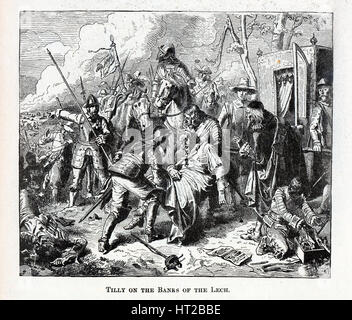 Tilly am Ufer des Lech, 1882. Künstler: anonym Stockfoto