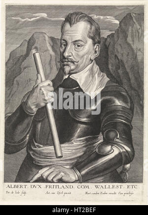 Albrecht von Wallenstein (1583-1634), c.1630. Künstler: Jode, Pieter ich de (1570-1634) Stockfoto