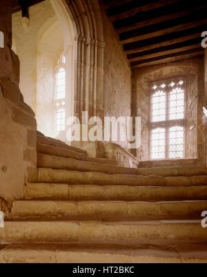 Die Frater Schritte, Cleeve Abbey, Somerset, c2000s(?). Künstler: unbekannt. Stockfoto