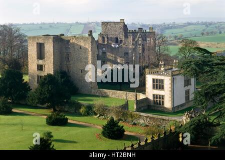 Hardwick Old Hall, Derbyshire, c2000s(?). Künstler: unbekannt. Stockfoto