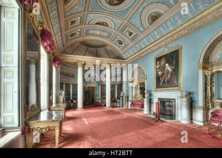 Die Bibliothek, Kenwood Haus, Hampstead, London, 2011. Künstler: Historisches England Angestellter Fotograf. Stockfoto