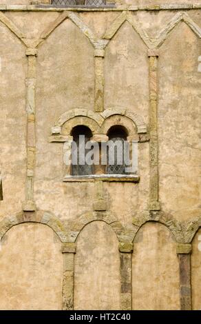 Fenster und arcading, die St. Peter Kirche, Barton-upon-Humber, Lincolnshire, 2007. Künstler: Historisches England Angestellter Fotograf. Stockfoto
