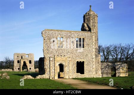 Baconsthorpe Burg, Norfolk, 2005. Künstler: Historisches England Angestellter Fotograf. Stockfoto