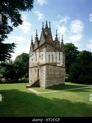 Rushton dreieckige Lodge, Northamptonshire, c2000s(?). Künstler: unbekannt. Stockfoto