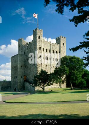 Rochester Castle, Kent, c2000s(?). Künstler: Historisches England Angestellter Fotograf. Stockfoto