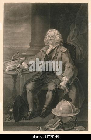 "Capitain Thomas Coram', 1740.  Künstler: William Hogarth. Stockfoto