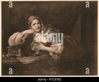 "Sigismunda Trauer über das Herz von Guiscardo", 1759. Künstler: William Hogarth. Stockfoto