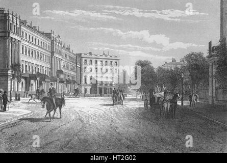 Belgrave Square, Westminster, London, c1850 (1878). Künstler: unbekannt. Stockfoto