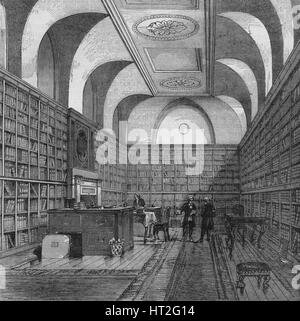 Bibliothek des Königs, Buckingham House, Westminster, London, 1775 (1878). Künstler: unbekannt. Stockfoto