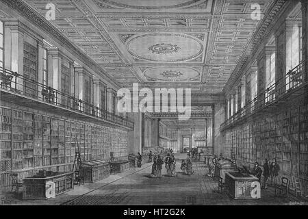 Bibliothek des Königs, London, 1878. Künstler: unbekannt. Stockfoto