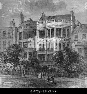 Samuel Rogers Haus, Green Park vorne, Westminster, London, c1854 (1878). Künstler: unbekannt. Stockfoto